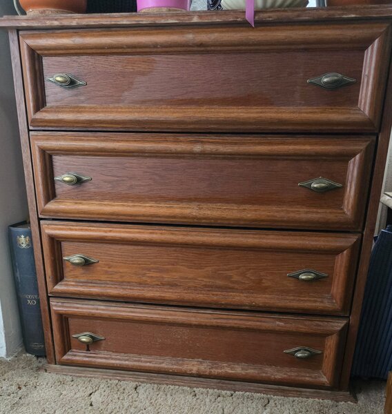 Mobila vintage lemn, 5 module, fag.